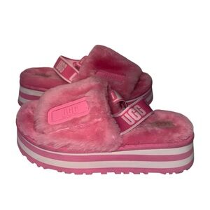 UGG Disco slide bubblegum pink platform slingback sandals sz 8
